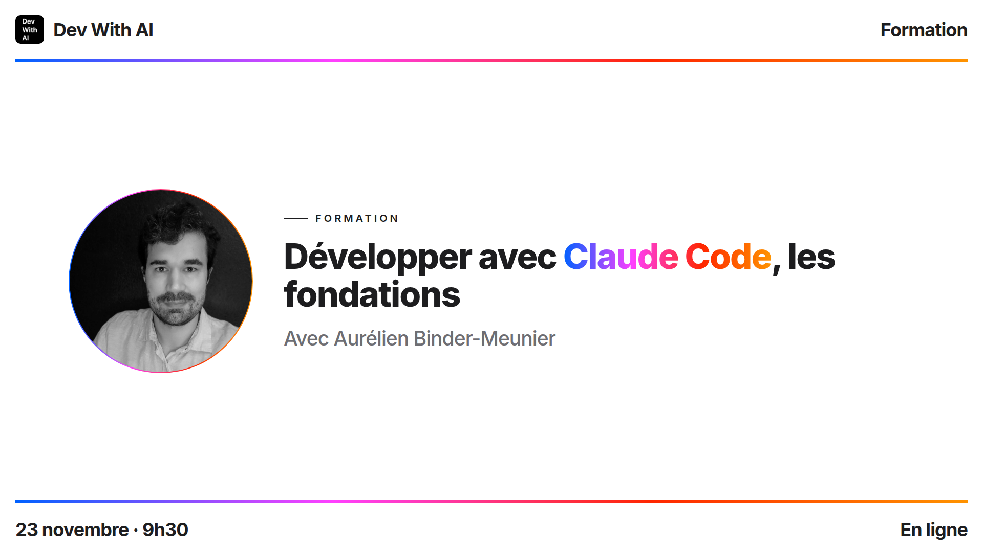 Développer avec Claude Code, les fondations