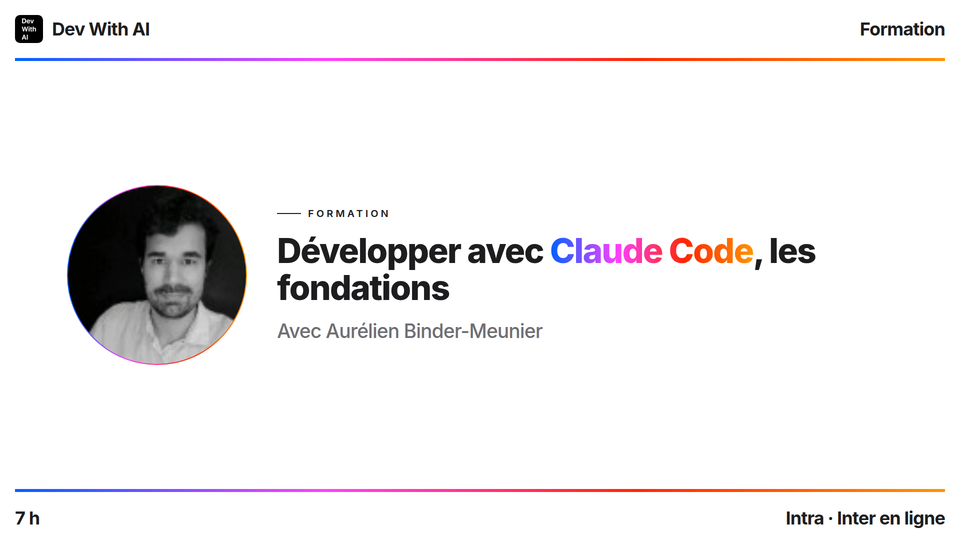 Développer avec Claude Code, les fondations